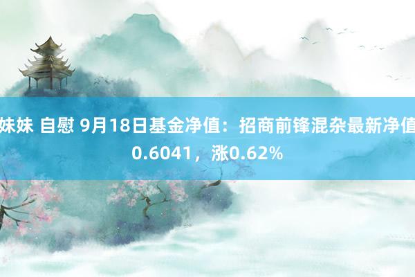 妹妹 自慰 9月18日基金净值：招商前锋混杂最新净值0.6041，涨0.62%