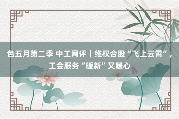 色五月第二季 中工网评丨维权合股“飞上云霄”，工会服务“暖新”又暖心