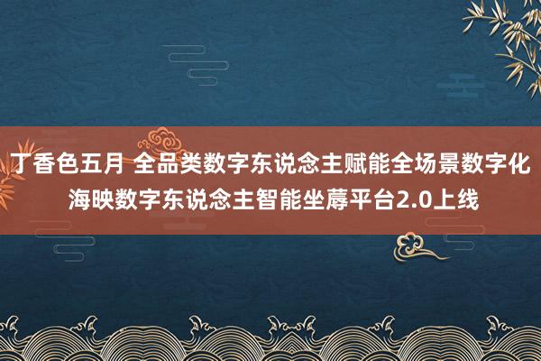 丁香色五月 全品类数字东说念主赋能全场景数字化 海映数字东说念主智能坐蓐平台2.0上线