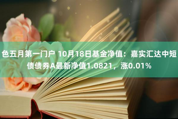 色五月第一门户 10月18日基金净值：嘉实汇达中短债债券A最新净值1.0821，涨0.01%