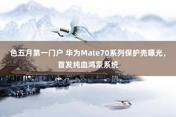 色五月第一门户 华为Mate70系列保护壳曝光，首发纯血鸿蒙系统