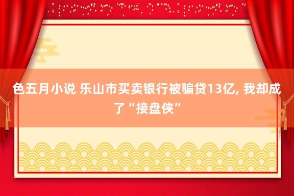 色五月小说 乐山市买卖银行被骗贷13亿， 我却成了“接盘侠”