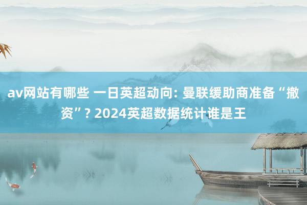 av网站有哪些 一日英超动向: 曼联缓助商准备“撤资”? 2024英超数据统计谁是王