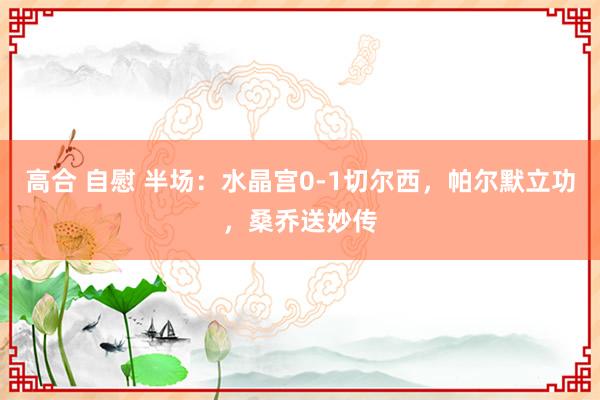 高合 自慰 半场：水晶宫0-1切尔西，帕尔默立功，桑乔送妙传