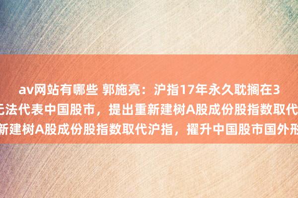 av网站有哪些 郭施亮：沪指17年永久耽搁在3000点至3500点，已无法代表中国股市，提出重新建树A股成份股指数取代沪指，擢升中国股市国外形象